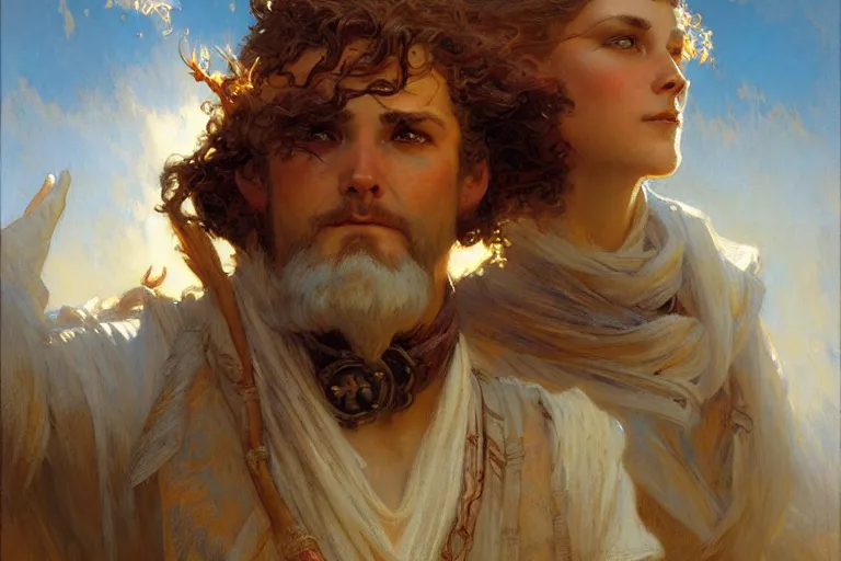 Image similar to the name of the wind by patrick rothfuss, character design, painting by gaston bussiere, craig mullins, j. c. leyendecker,