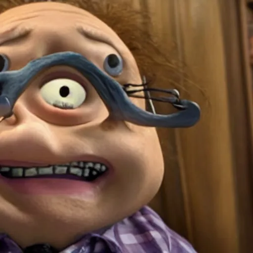 Image similar to A still of Danny Devito in Coraline