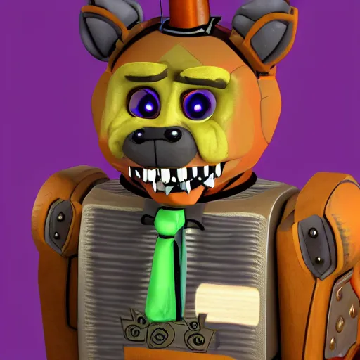 Prompt: Stefan Löfven as an animatronic from Five Nights At Freddies, high detail