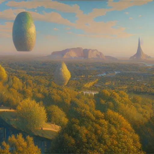 Prompt: a nature city, painted by rene magritte and donato giancola and greg rutkowski, digital painting, 4 k