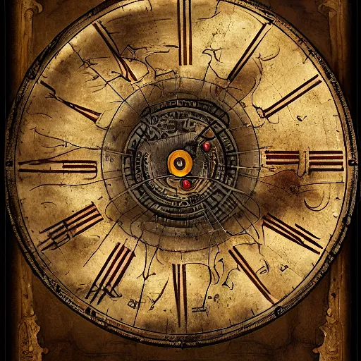 Image similar to a drawind of time machine by da vinci