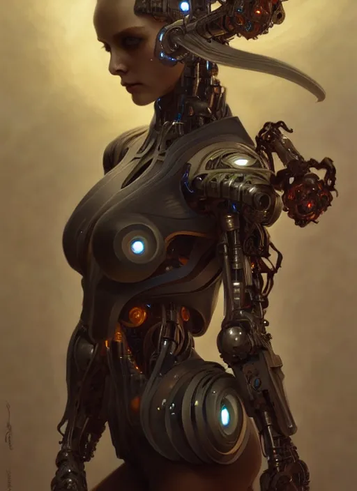 Prompt: organic cyborg, ninja, diffuse lighting, fantasy, intricate, elegant, highly detailed, lifelike, photorealistic, digital painting, artstation, illustration, concept art, smooth, sharp focus, art by John Collier and Albert Aublet and Krenz Cushart and Artem Demura and Alphonse Mucha