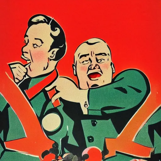 Image similar to winning the national farting contest, soviet propaganda poster art from 1 9 5 0, colored, highly detailed illustration