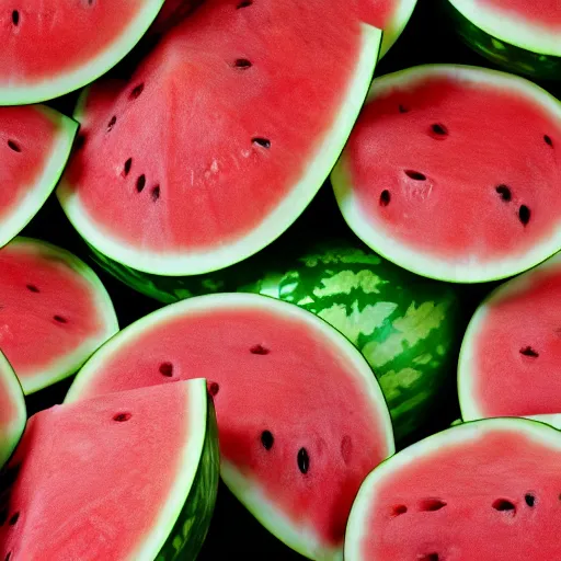 Prompt: six watermelons