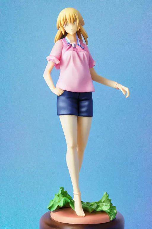 Prompt: figurine of walmart wearing an elegant summer blouse, personification, embodiment of concept, symbolization, official store photo, commercial photo, featured on amiami, lovecraftian, 8 k, 8 5 mm, beautiful composition