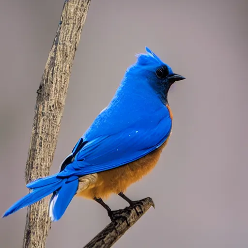 Prompt: an evil bluebird