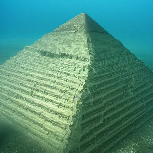 Image similar to Egypt pyramids underwater