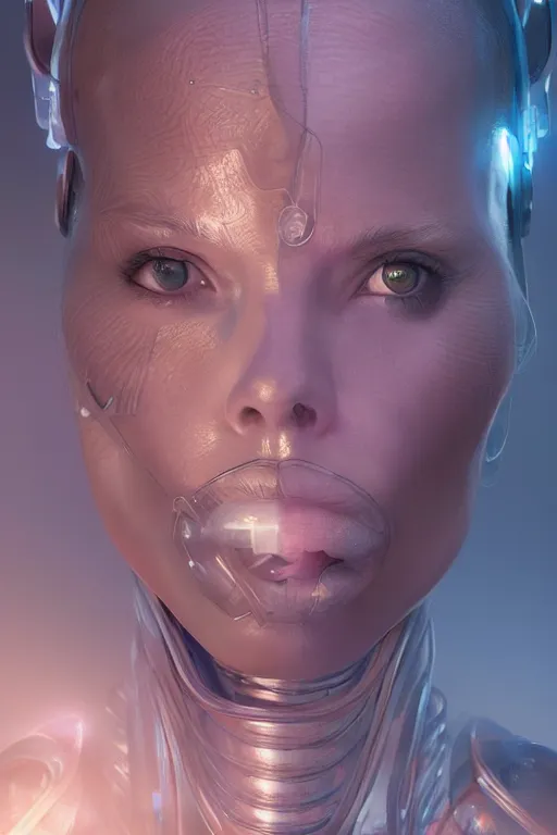 Prompt: attractive female i robot sticking out the tongue, seven deadly sins, close - up portrait, intricate, elegant, volumetric lighting, scenery, digital painting, highly detailed, artstation, sharp focus, illustration, concept art, luis rollo, ruan jia, steve mccurry, john berkey