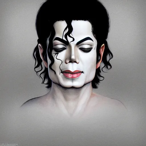 Prompt: michael jackson as buddha follower. matte, facial features, symmetrical anatomy, hyperdetailed, digital art, baroque, pop punk art style, fantasy, body features, posse features, without duplication, art by artgerm and ilya kuvshinov and vinicius gud and gustavo zambelli, intricate, photoshop render.