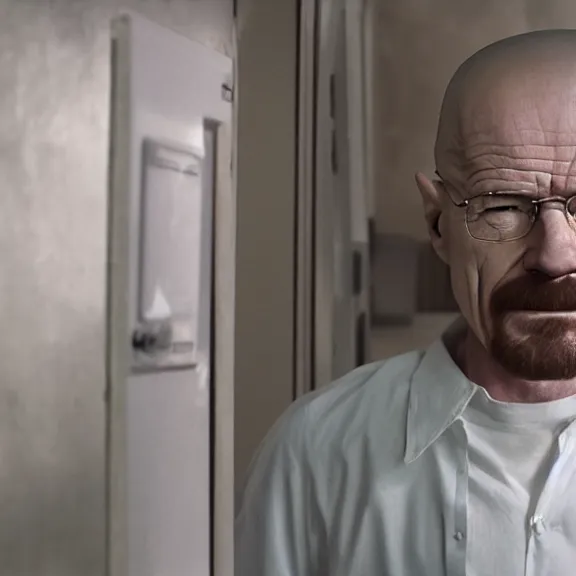 Image similar to walter white in the upside down