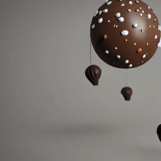 Prompt: light bulbmade of chocolate, open space background made of milk, unreal engine 5, ray tracing, extremely detailed