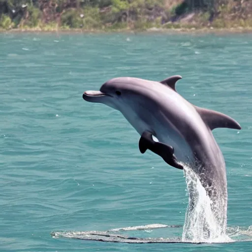 Prompt: dolphin doing yoga