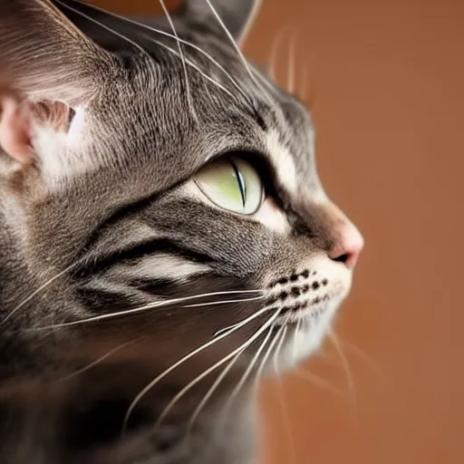 Image similar to close - up photograph of a cat conversing pleasantly with a rat, studio lighting