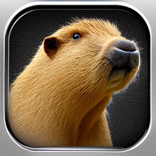 Prompt: capybara app icon