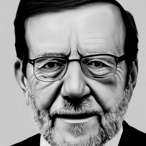Prompt: A portrait of M.Rajoy