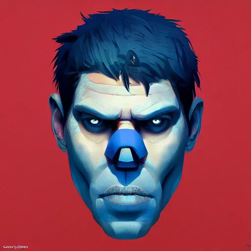 Image similar to face icon stylized minimalist mad max beyond thunderdome, loftis, cory behance hd by jesper ejsing, by rhads, makoto shinkai and lois van baarle, ilya kuvshinov, rossdraws global illumination