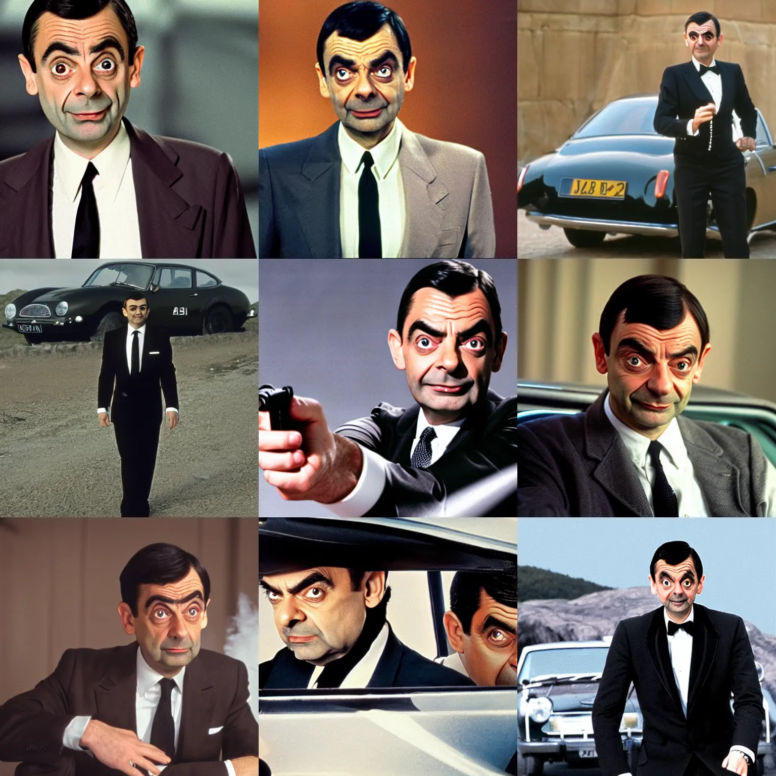 Prompt: Mr. Bean as James Bond