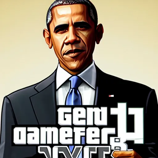 Image similar to Obama as a grand theft auto 5 character