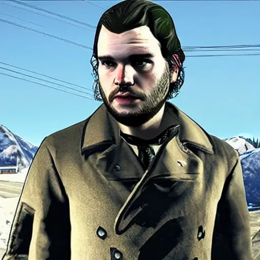 Image similar to john snow in gta v