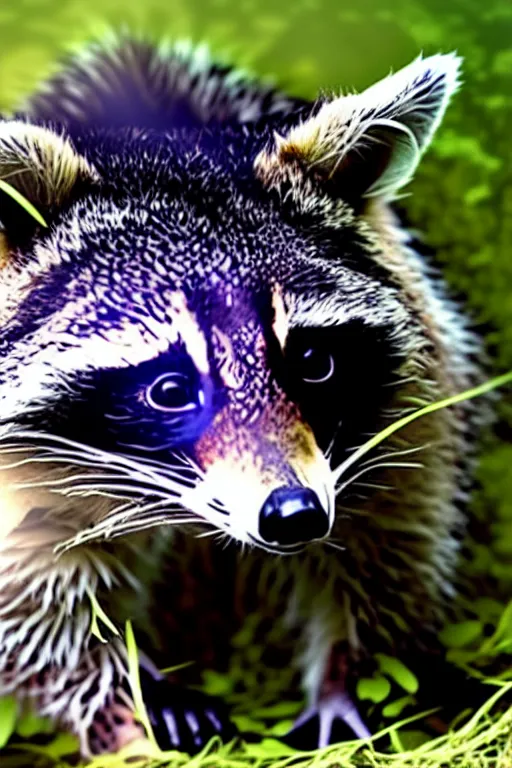 Image similar to portrait of a suspicious looking raccoon in a trench coat, award - winning photograph