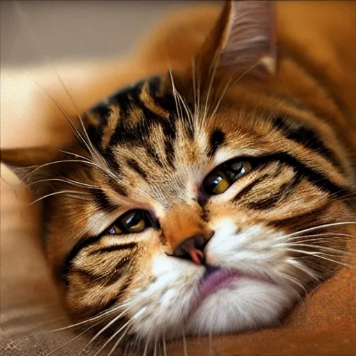 Prompt: realistic photograph of Garfield the cat