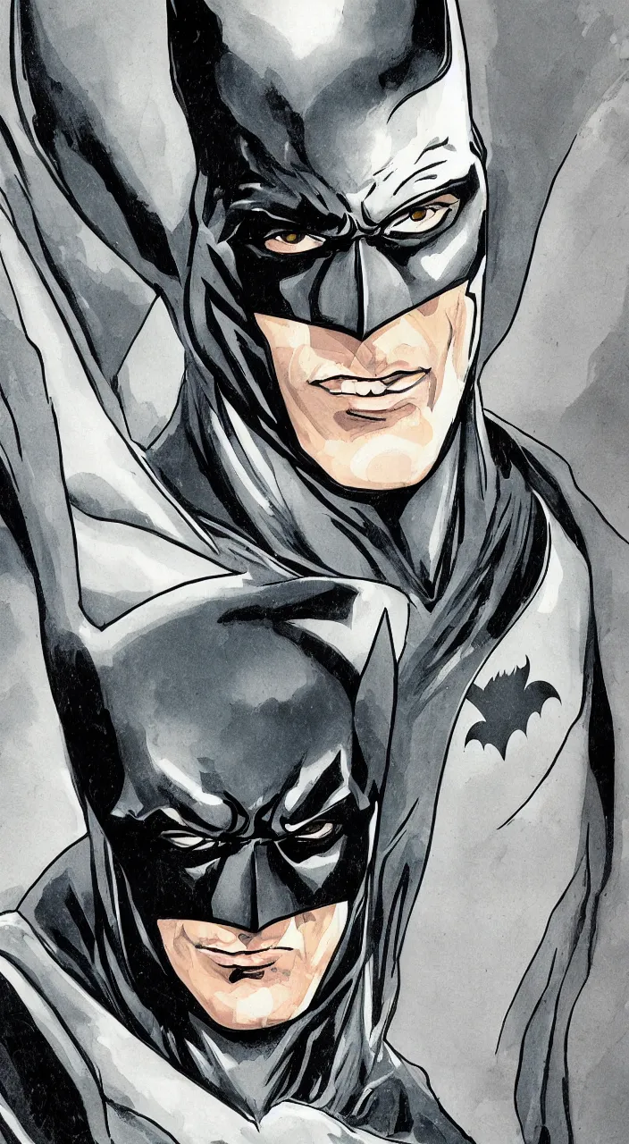 Image similar to a portrait of the batman