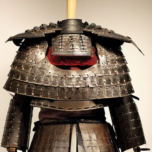 Image similar to samurai armor worn by mikael akerfeldt