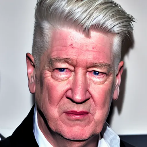 Image similar to david lynch as eminem