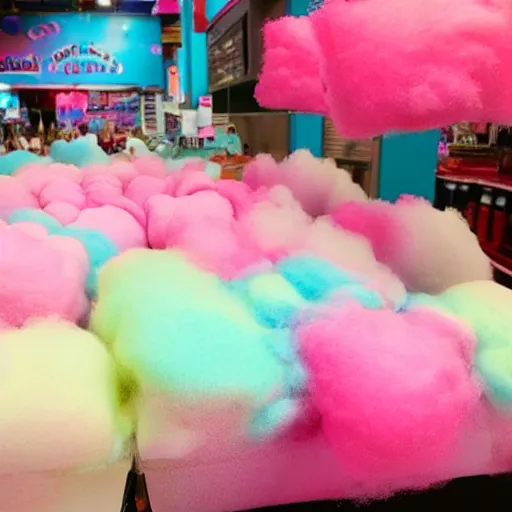 Image similar to world of cotton candy
