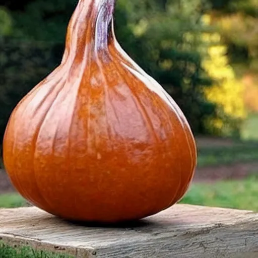 Image similar to gourd shaped carved to look like amber heard hybrid mix