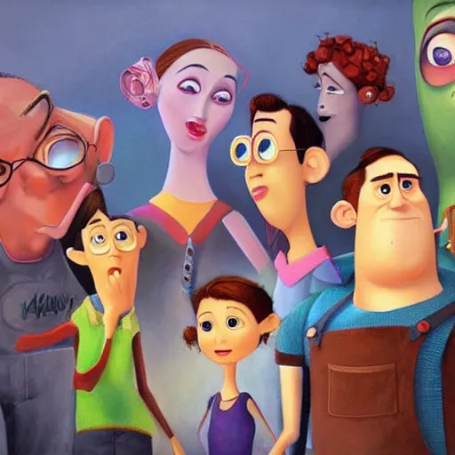 Prompt: a beautiful painting representative of the art style of pixar