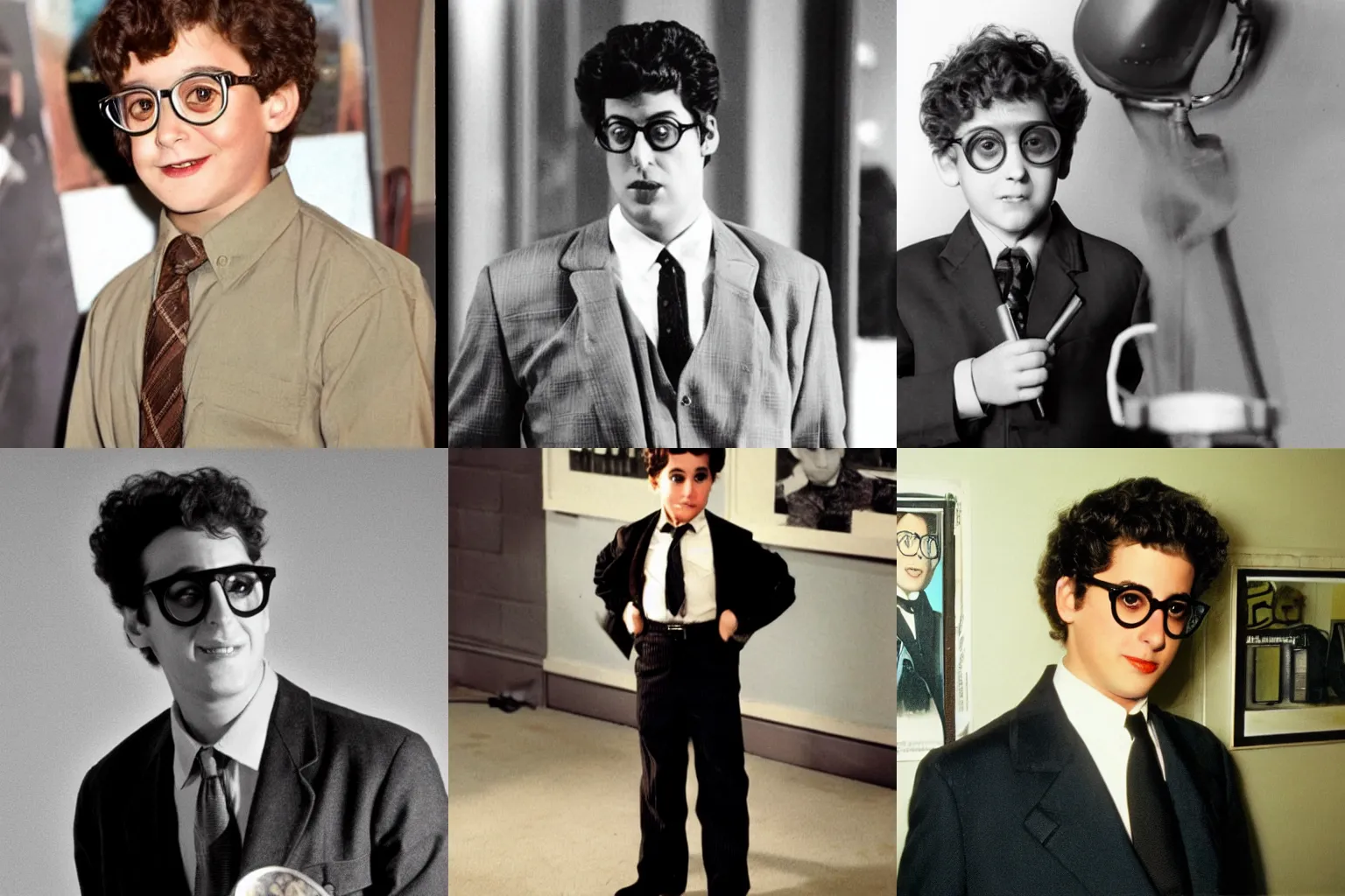 Prompt: young harold ramis dressed up as a detective.