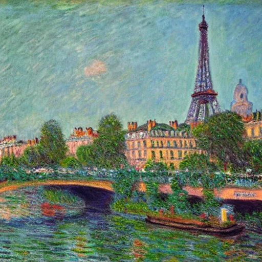 Prompt: Paris in the style of Monet