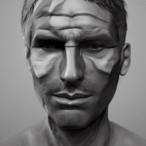 Prompt: a man's face fusing together with nature, comprehensive artwork, mannerism, photorealistic art style, zbrush, artstation, cgsociety contest winner, 4 k, 8 k