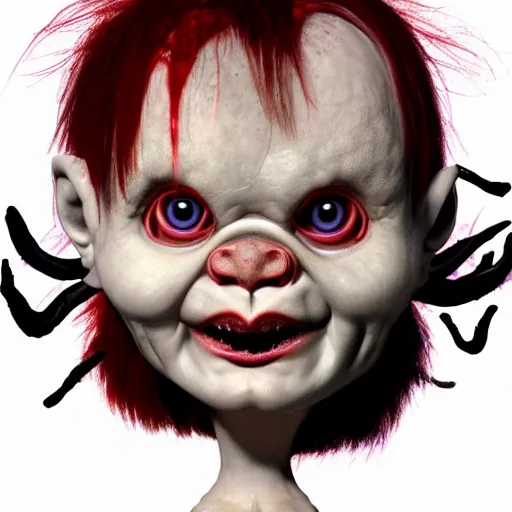 Image similar to A morph of xenamorph and Chucky