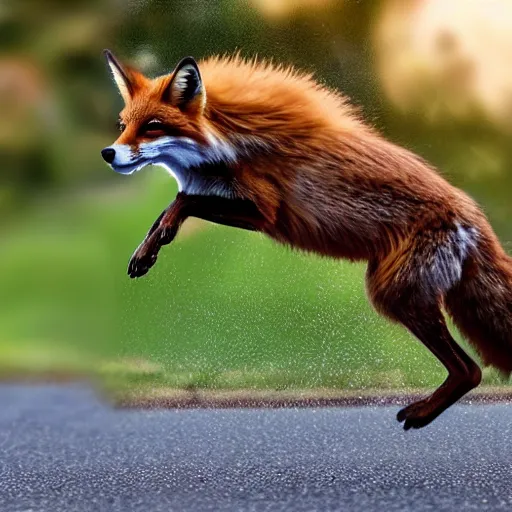 Prompt: the quick brown fox jumps over the lazy dog, 4k ultra realistic photo