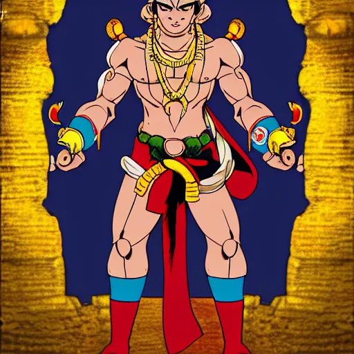 Prompt: anime aesthetic hanuman