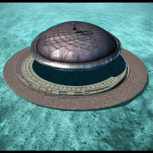 underwater ufo base with aliens, photorealistic, | Stable Diffusion