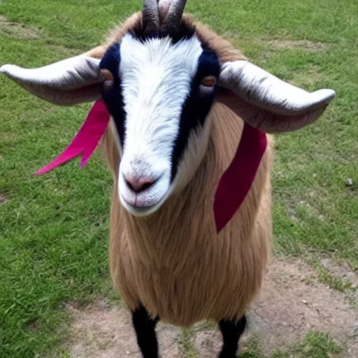 Prompt: a goat costume, craigslist photo