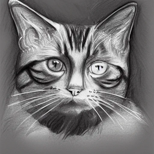 Prompt: sketch cat