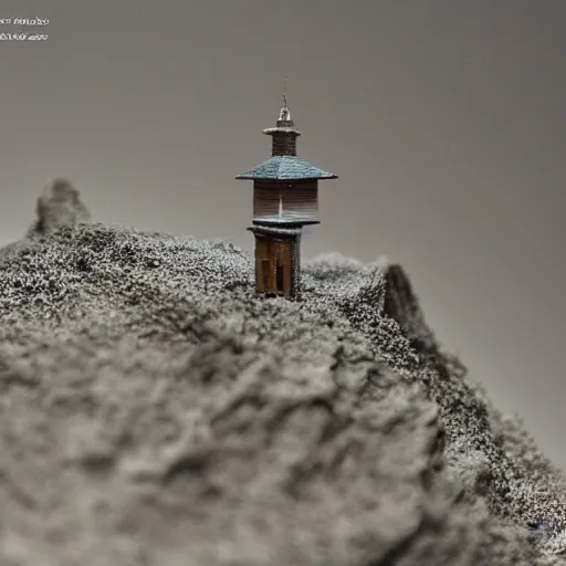 Prompt: scale model, depth of field, miniature photography, realistic