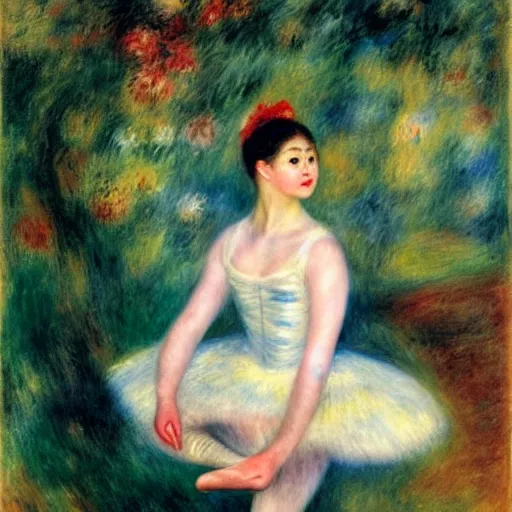 Image similar to ballet dancer, pierre - auguste renoir