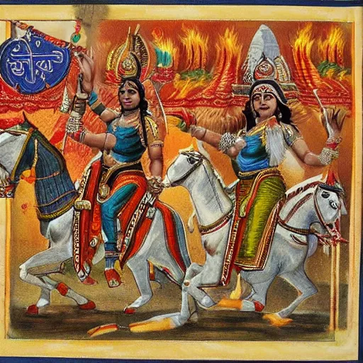 Image similar to mahabharat war