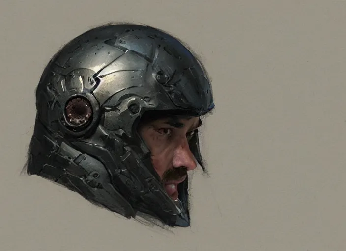 Image similar to portrait of raven themed helmet. concept art contest winner by greg manchess and greg rutkowski ( 2 0 0 7 ).