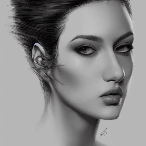 Image similar to alcina dimitrescu, portrait, elegant, highly detailed, artstation, digital painting, art by artgerm