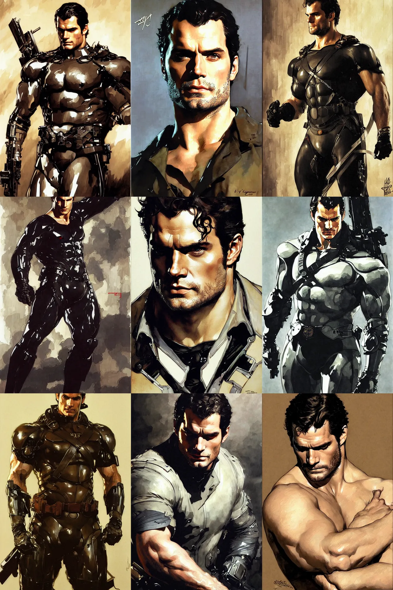 Prompt: henry cavill, painting by j. c. leyendecker, yoji shinkawa, valdimir volegov