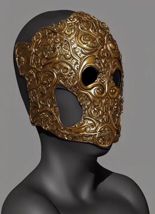 Image similar to textless hyper ornate wiccan photorealistic mask, highly detailed, lifelike, photorealistic, diffuse lighting, hdrp render, artstation, unreal 5, smooth, sharp focus, art by victoria frances