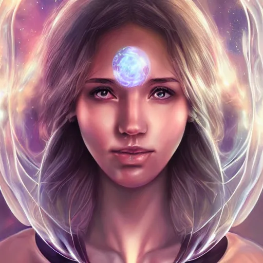 Prompt: beautiful realistic portrait of astral portal by artgerm