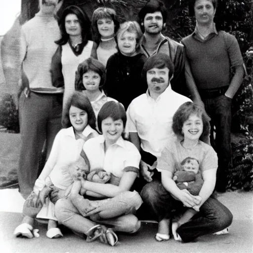 Image similar to family photo, 1 9 8 4