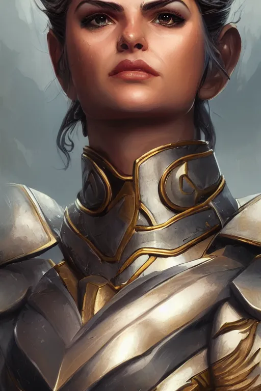 Image similar to amazon valkyrie athena, d & d, fantasy, portrait, highly detailed, headshot, digital painting, trending on artstation, concept art, sharp focus, illustration, art by artgerm and greg rutkowski and magali villeneuve